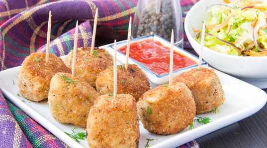 Chicken Cheese Lollypops